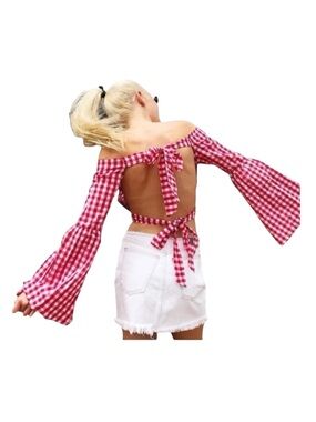 new LF Carmar  Nolan Ripped Destroy Waistband Mini Skirt  White Denim  2 26 S